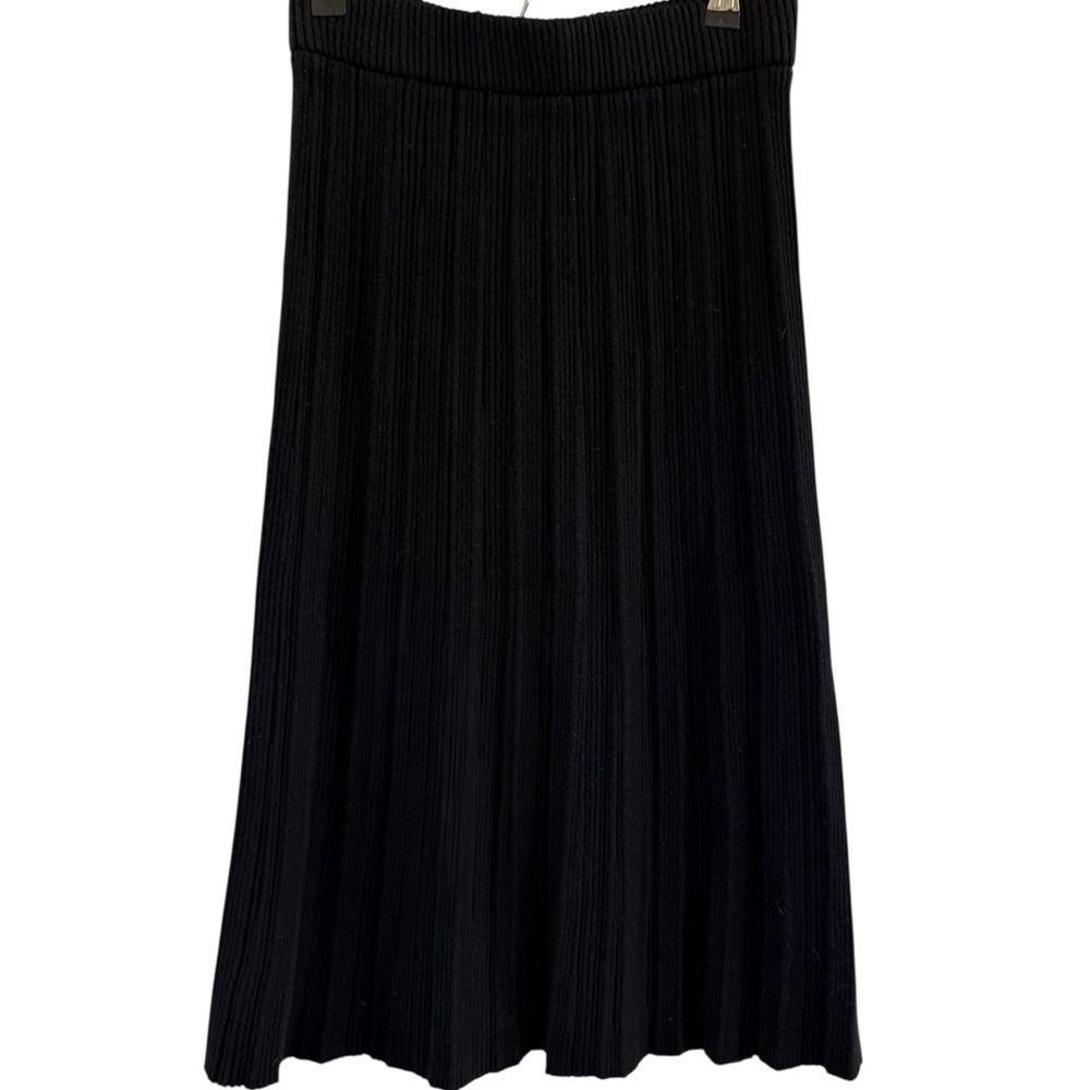 POL Black Ribbed Knit Midi Skirt - Picture 5 of 5